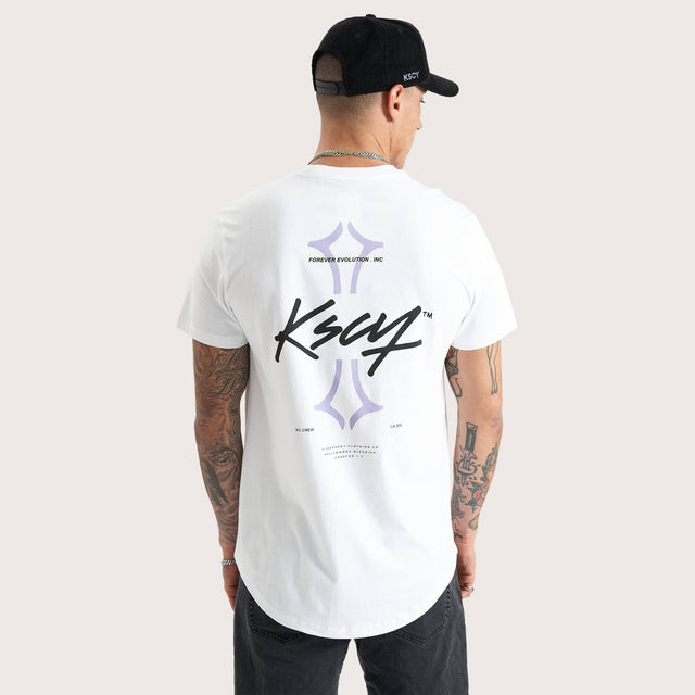 Ecuclid Dual Curved Tee White