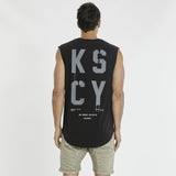 Empire Dual Curved Muscle Tee Jet Black