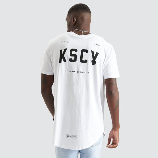 Empire Dual Curved Tee Optical White