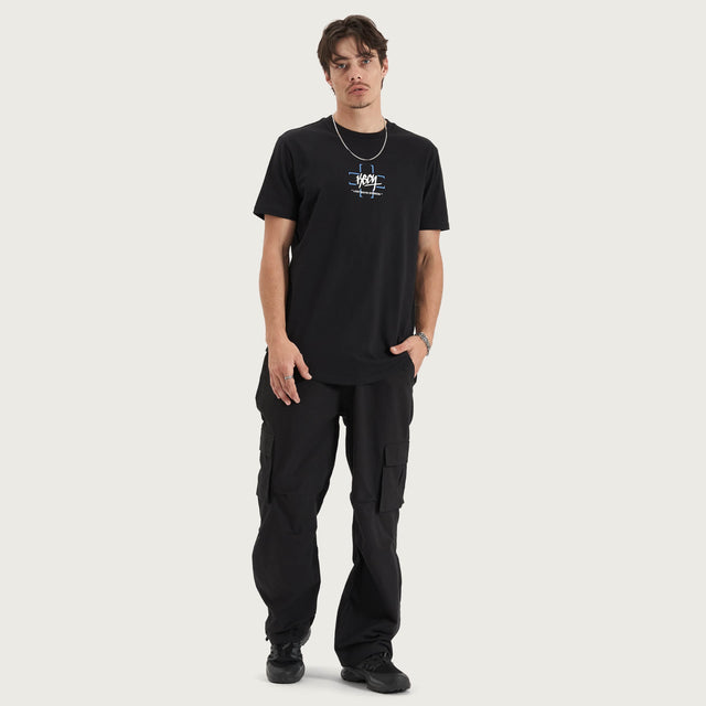 Erased Unit Tee Jet Black