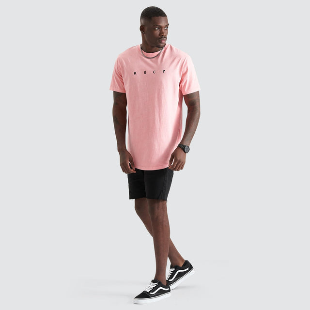 Eros Dual Curved T-Shirt Pigment Pink