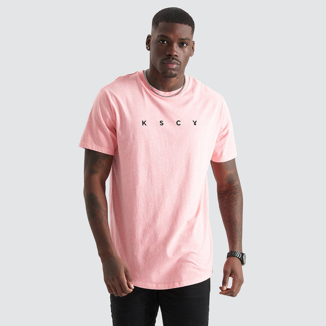 Eros Dual Curved T-Shirt Pigment Pink
