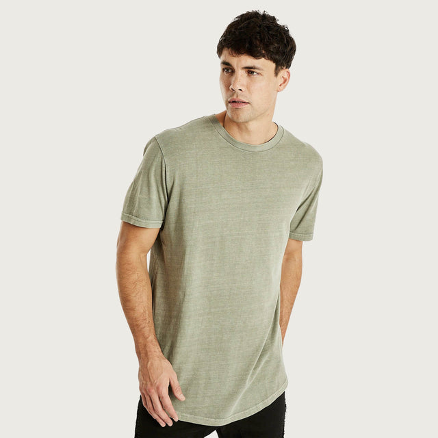 Essentials Dual Curved T-Shirt Pigment Shadow