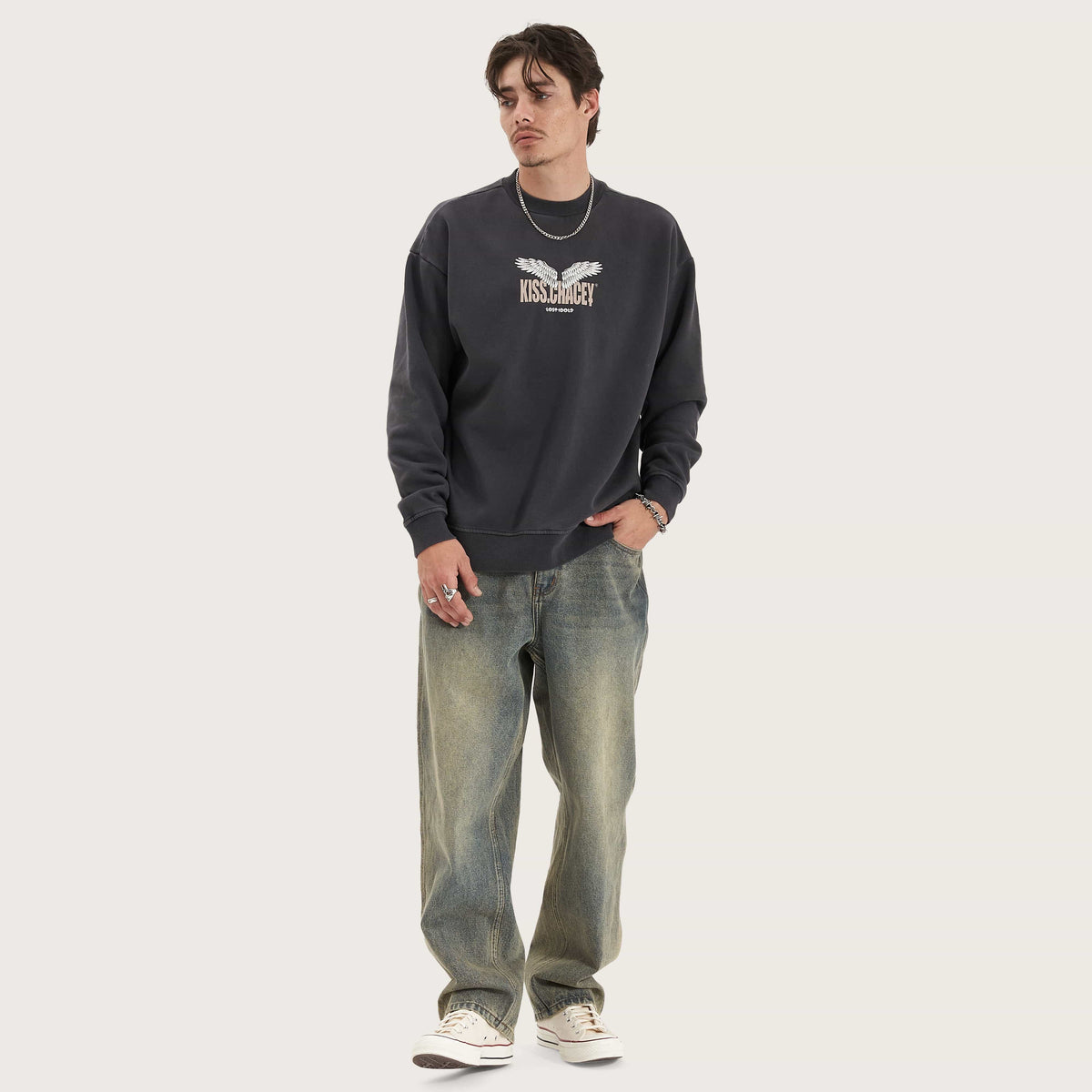 KSCY Glide Heavy Sweater in Night Shadow - Kiss Chacey