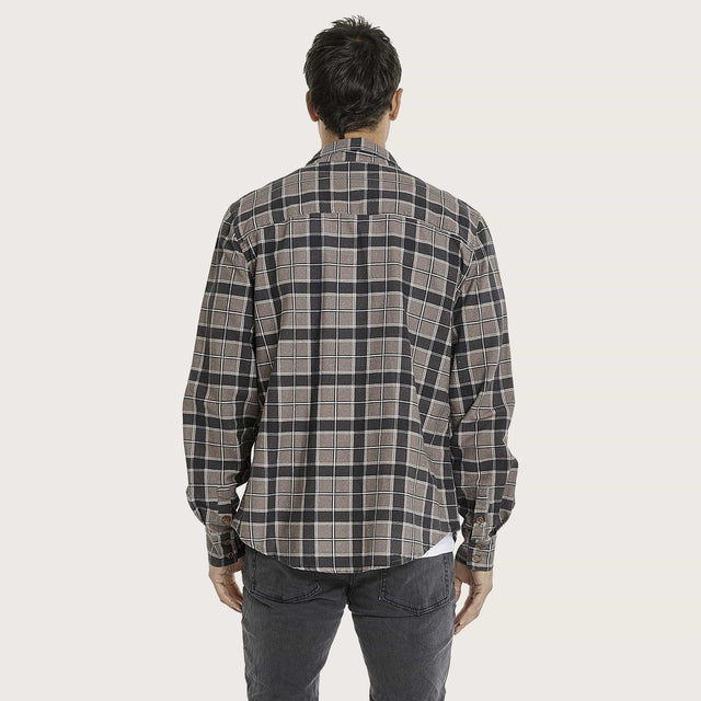 Harlem Standard Long Sleeve Shirt Iron Check