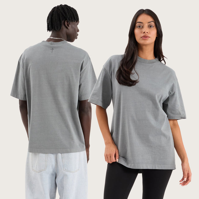 Havre Heavy Street Tee Pigment Steel Grey