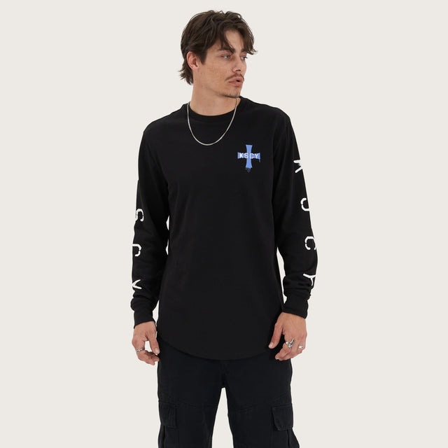 Horizon Heavy LS Tee Jet Black