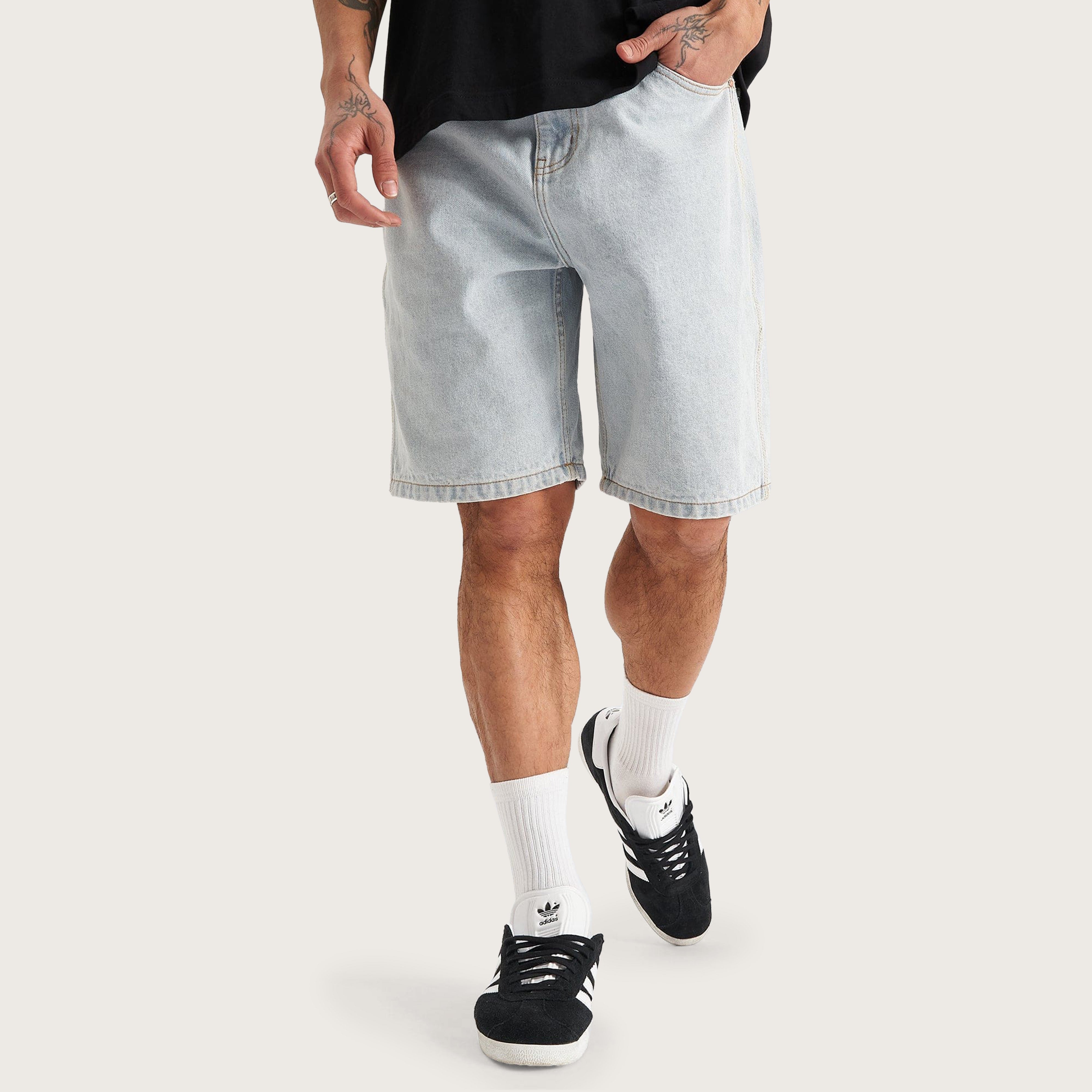 Hyson Baggy Denim Jorts Light Blue