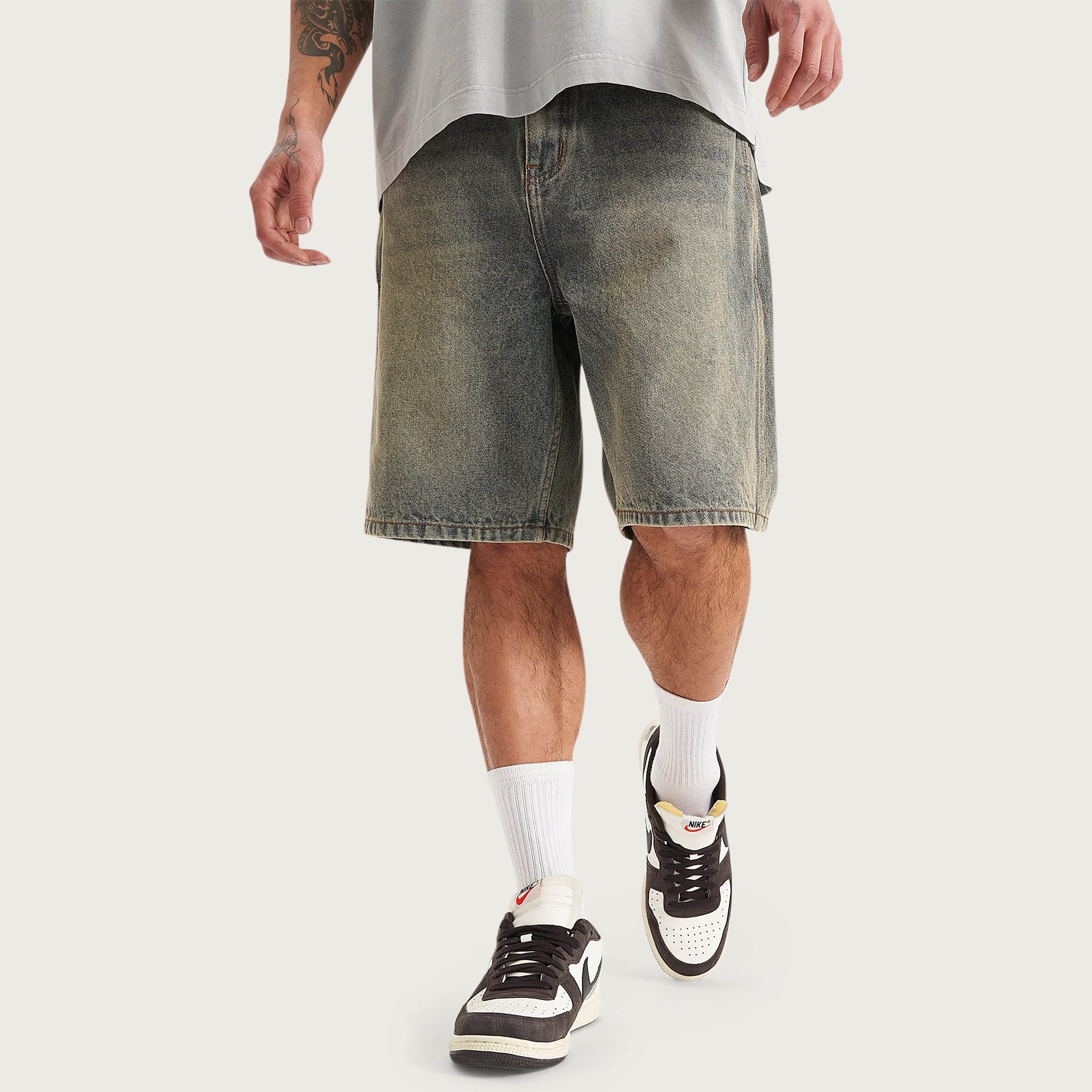 Hyson Baggy Denim Jorts Sandblast