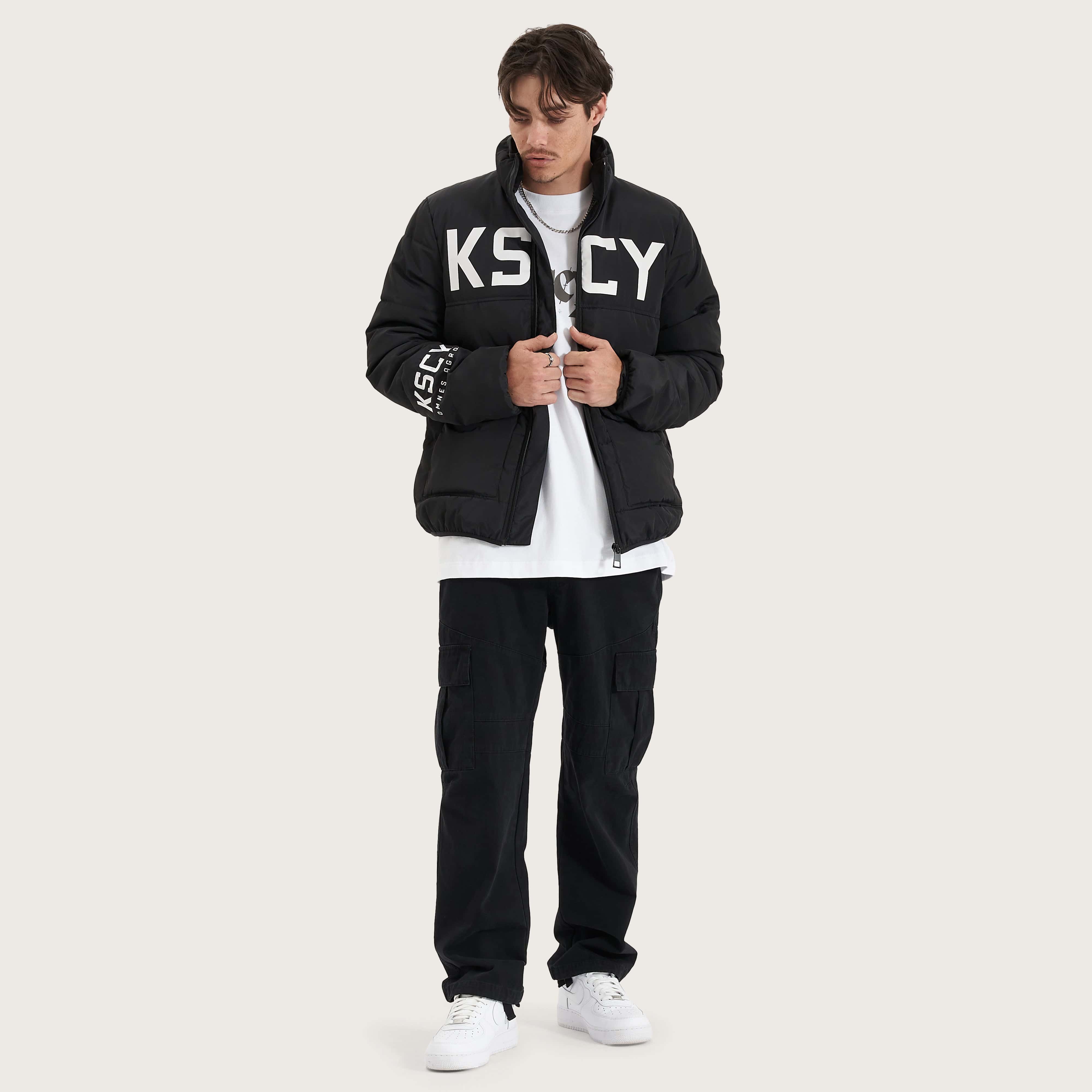 KSCY Infinity Puffer Jacket in Black - Kiss Chacey
