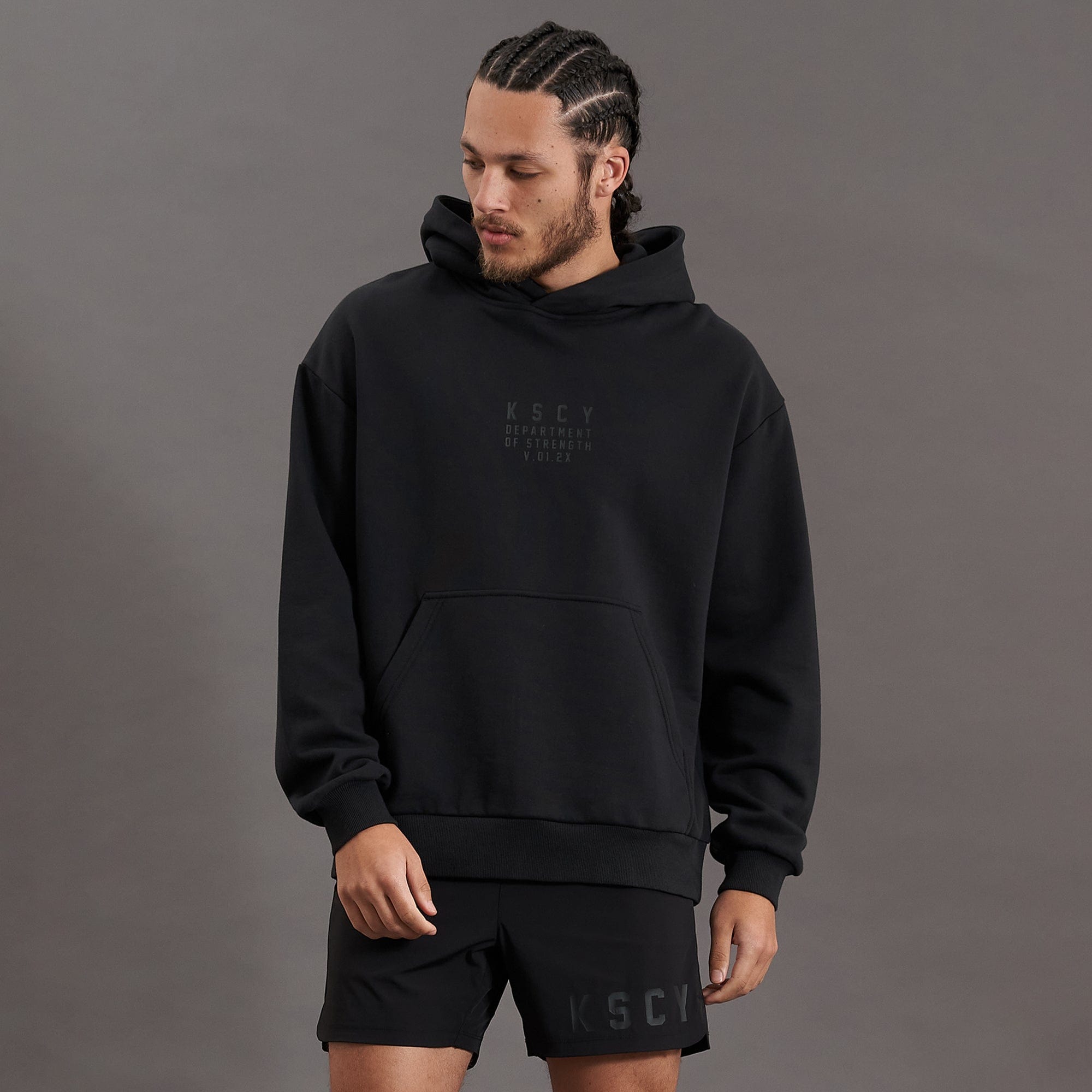 Inversion Relaxed Fit Black Hoodie | KSCY.DOS – Kiss Chacey