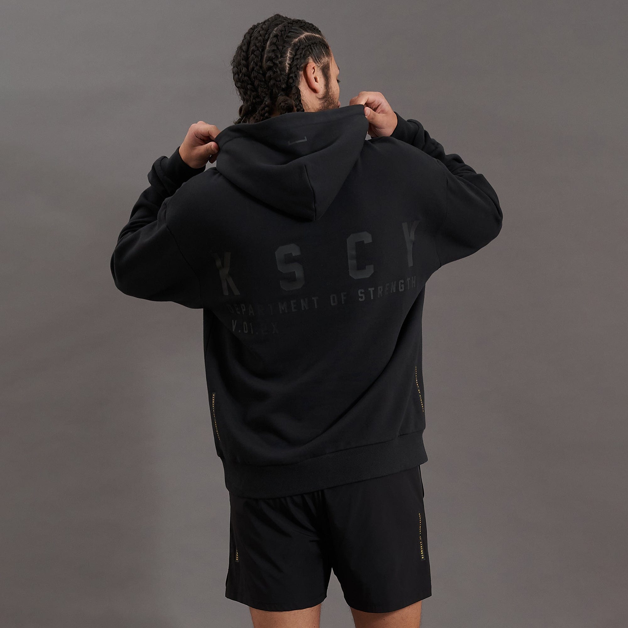 Inversion Relaxed Fit Hoodie Jet Black