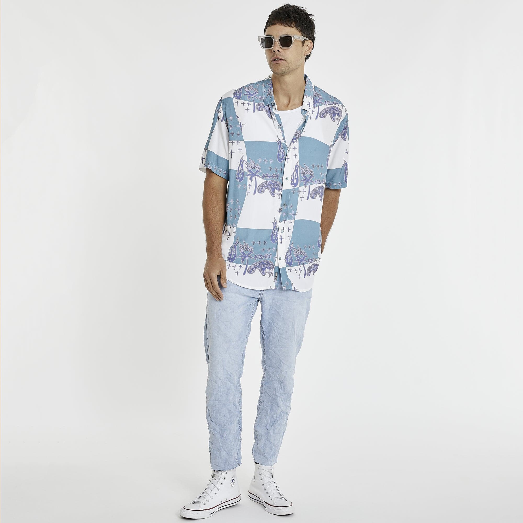 Invisible Sun Relaxed Short Sleeve Shirt Cameo Warp