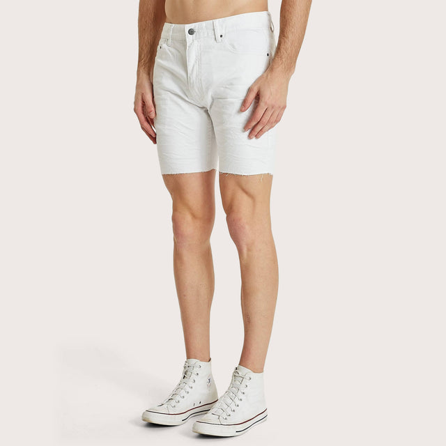 KS2 Denim Shorts White