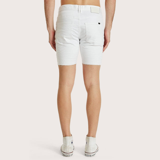 KS2 Denim Shorts White