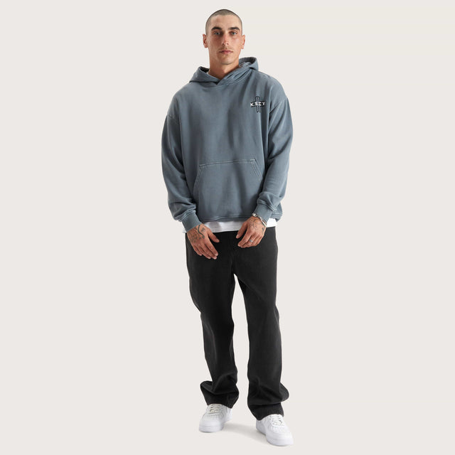 Lonepine Relaxed Hoodie Pigment Stormy Weather