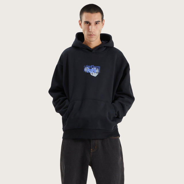 Luck Heavy Oversized Hoodie Anthracite Black