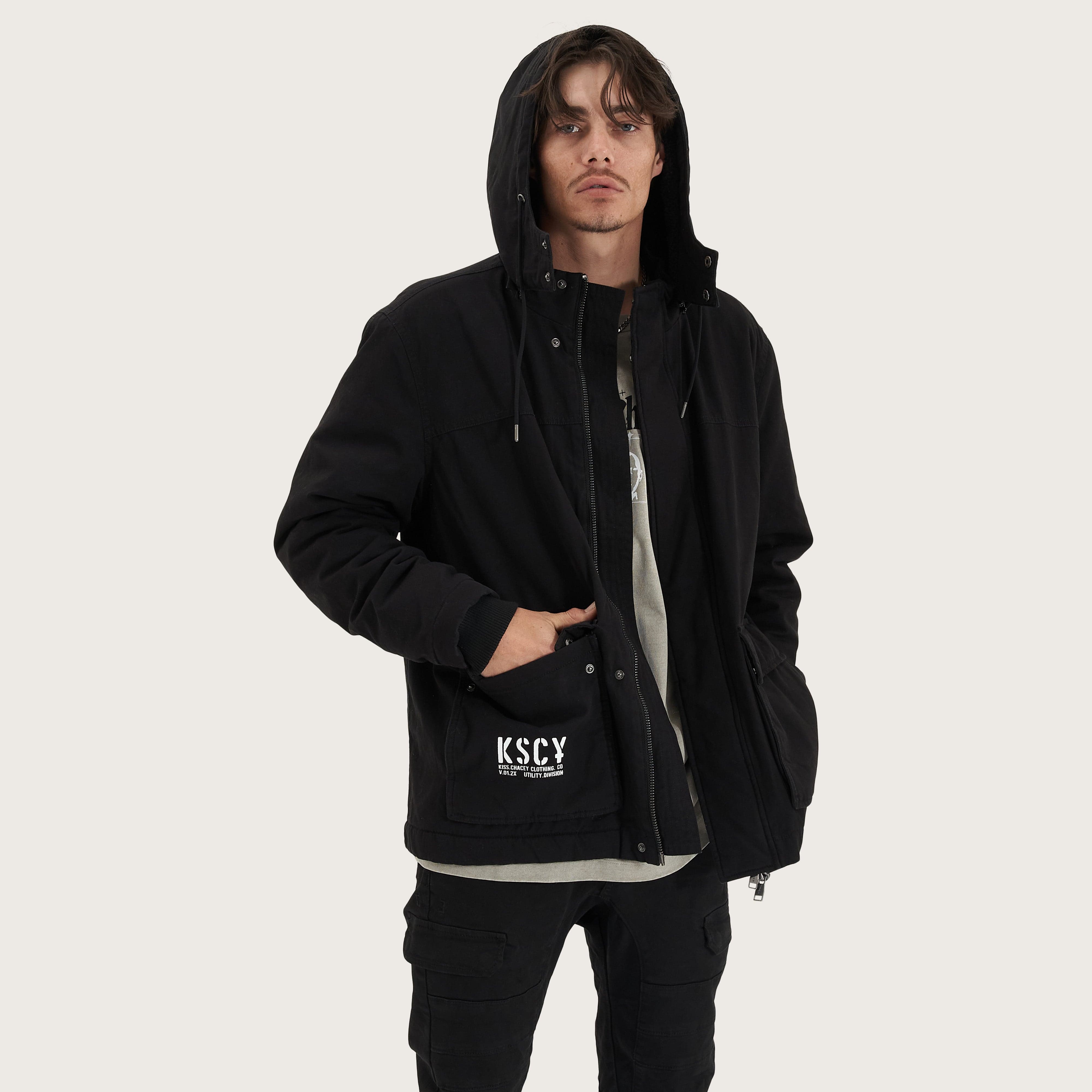 KSCY Maelstrom Parka Jacket in Black - Kiss Chacey