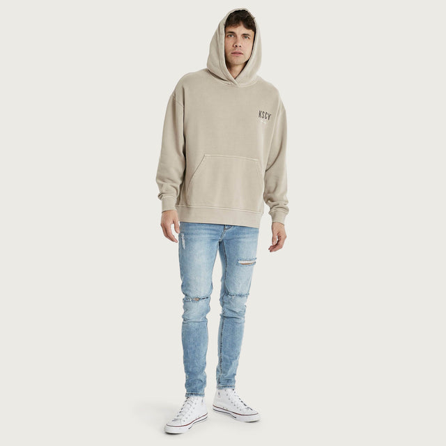 Mason Relaxed Hoodie Pigment Warm Grey