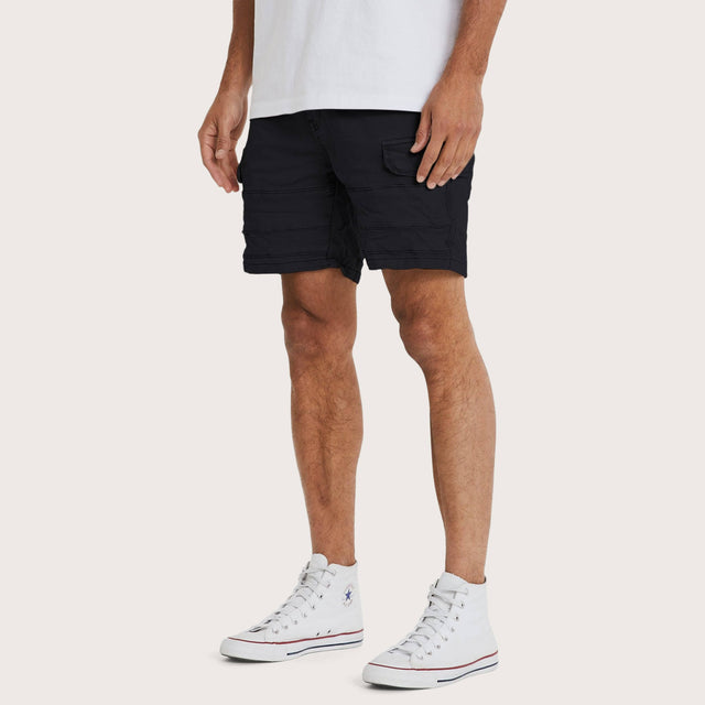 Michigan Cargo Shorts Jet Black