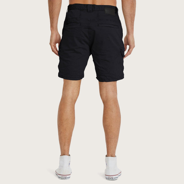 Michigan Cargo Shorts Jet Black