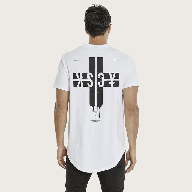 Mission Venice Dual Curved T-Shirt Optical White