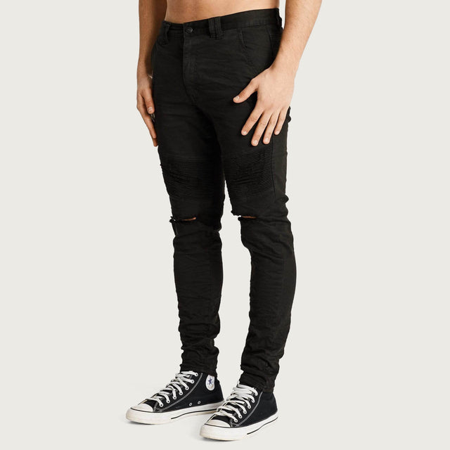 Montauk Slim Jeans Destroyed Black