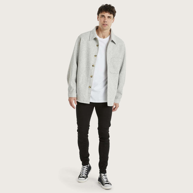 Newport Melton Jacket Grey Marle