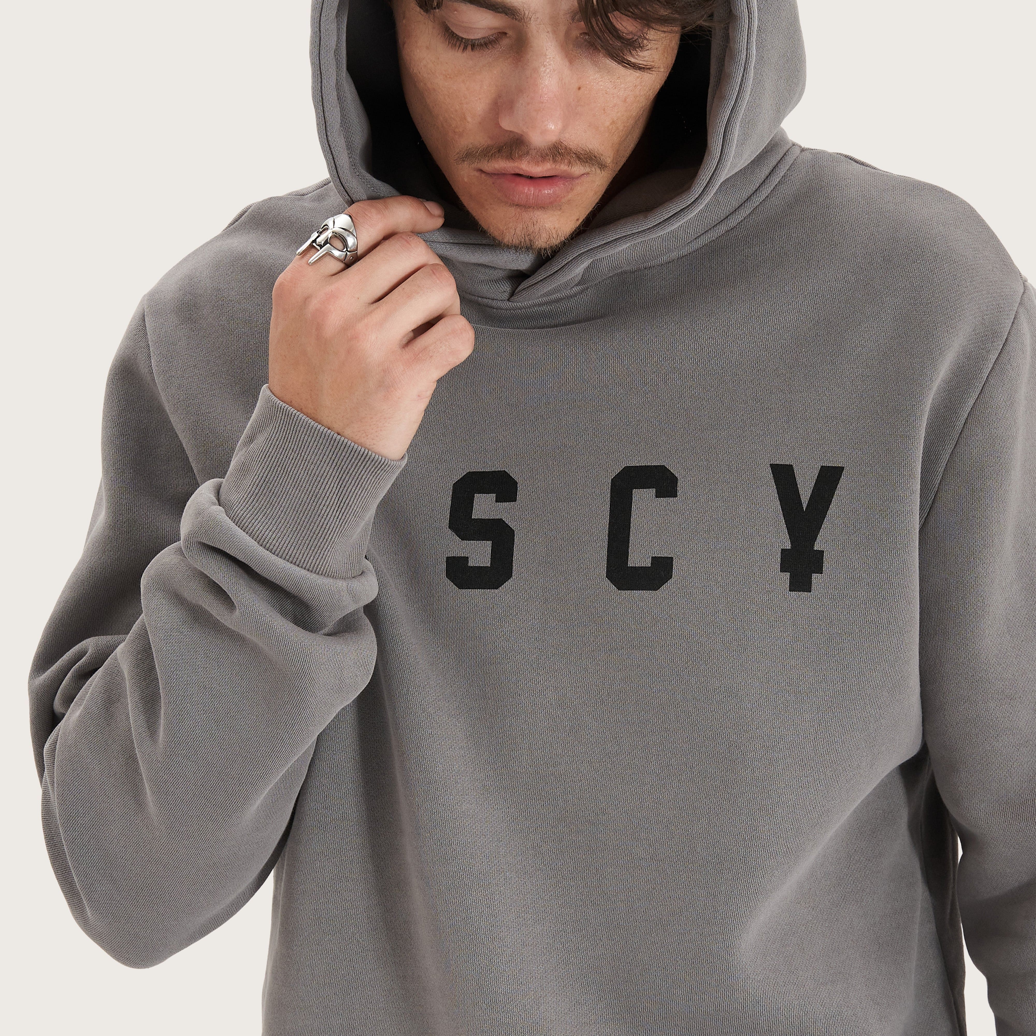 KSCY Nexus Heavy Hoodie in Pigment Frost Grey - Kiss Chacey