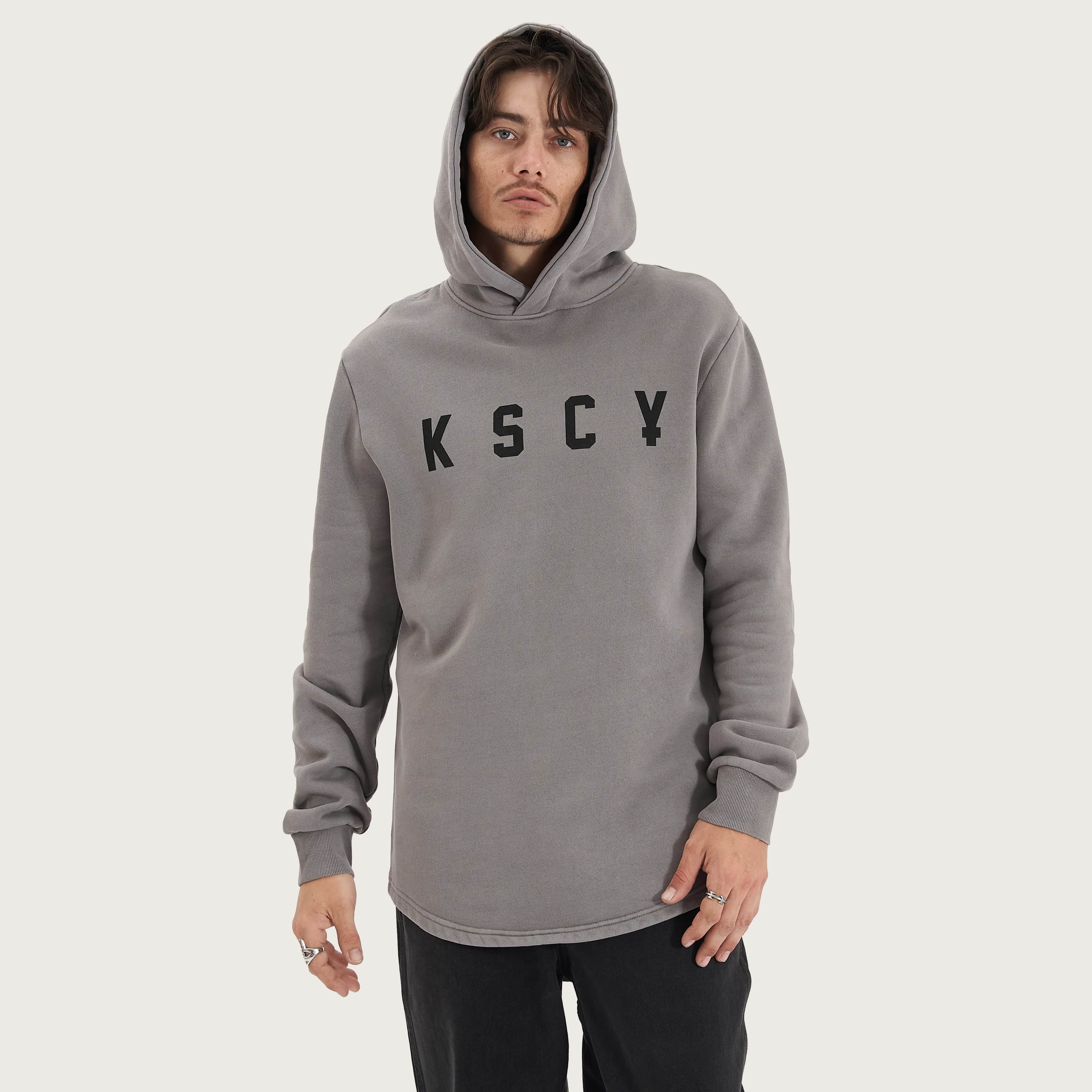 KSCY Nexus Heavy Hoodie in Pigment Frost Grey - Kiss Chacey
