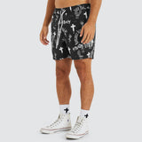 Ovid Beach Short Black/White