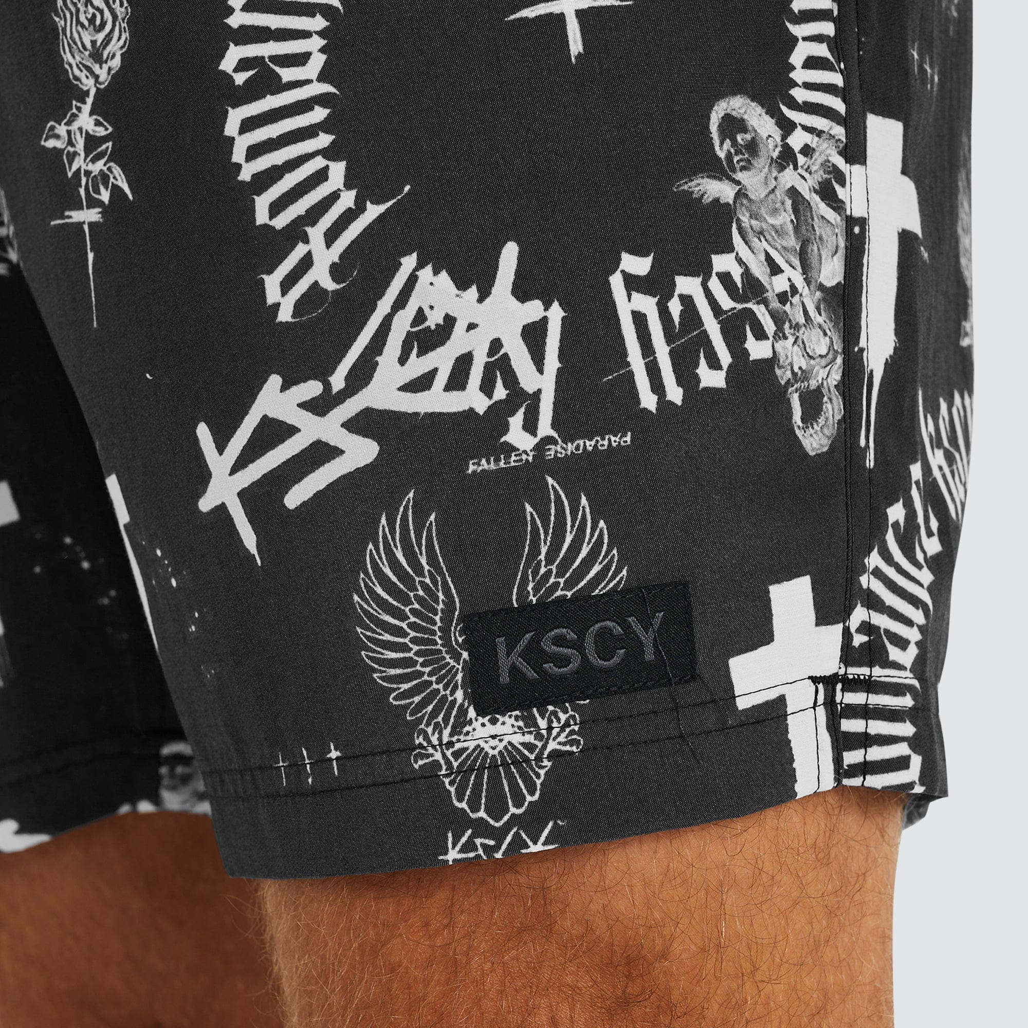 Ovid Beach Short Black/White