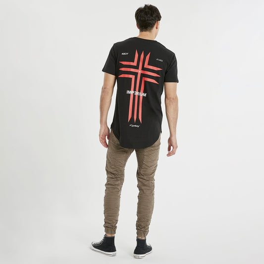 Paseo Dual Curved T-Shirt Jet Black