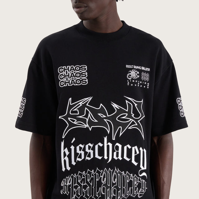 Posse Loopback Street Tee Jet Black