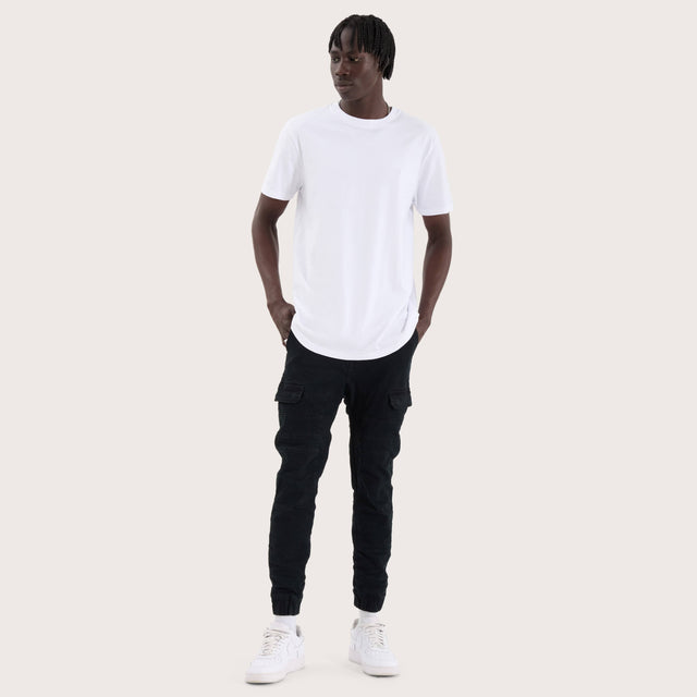 Prairie Dual Curved Tee Optical White