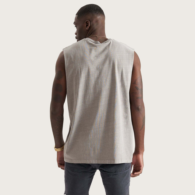 Restrain Relaxed Fit Muscle Tee Pigment Cinder