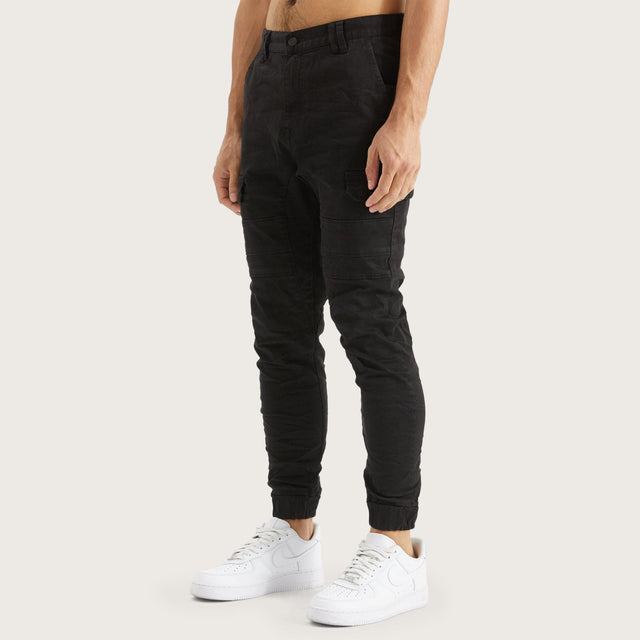 Salem Cargo Jogger Vintage Black