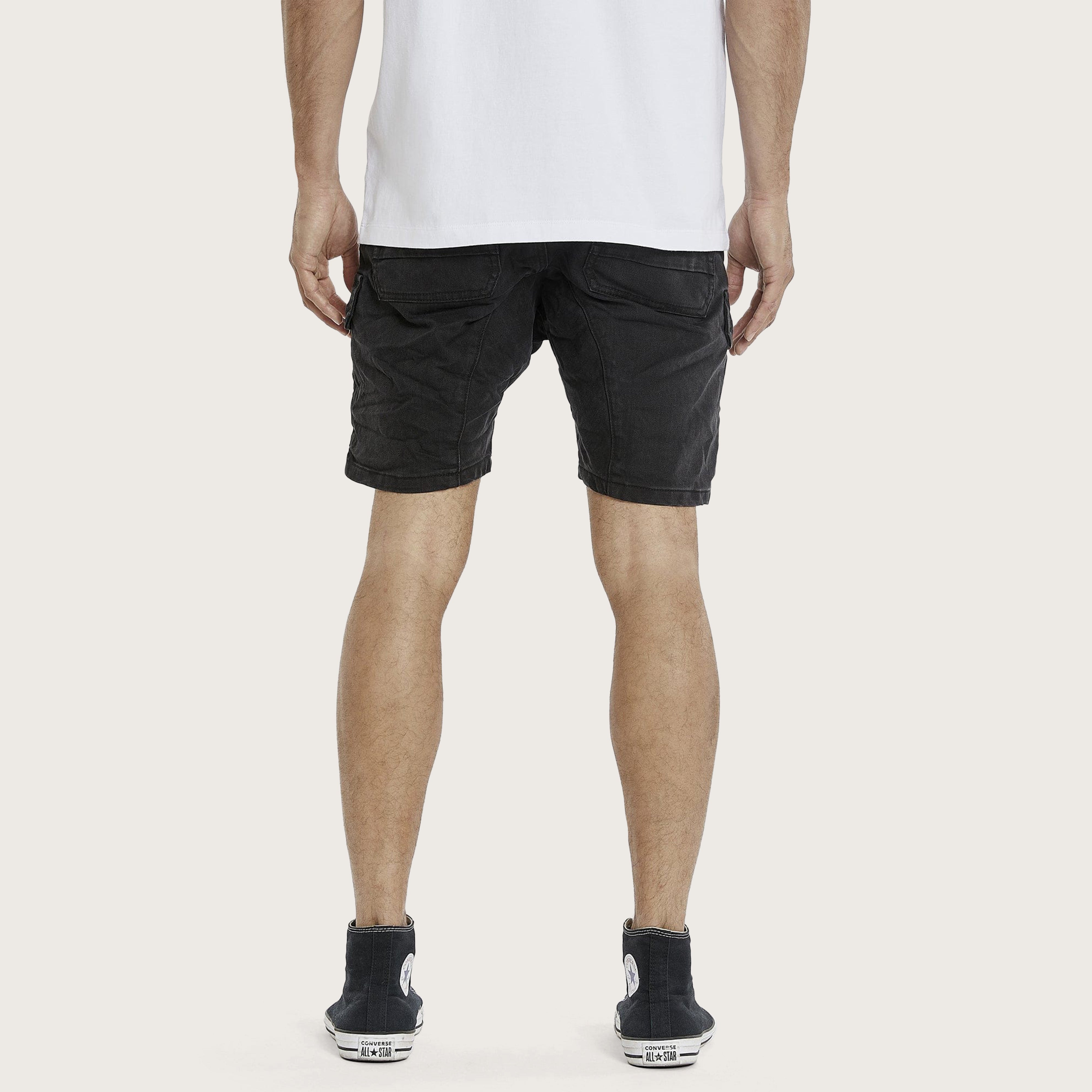 Salem Cargo Short Obsidian Black