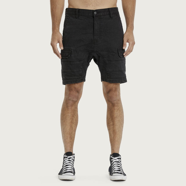 Salem Cargo Short Obsidian Black