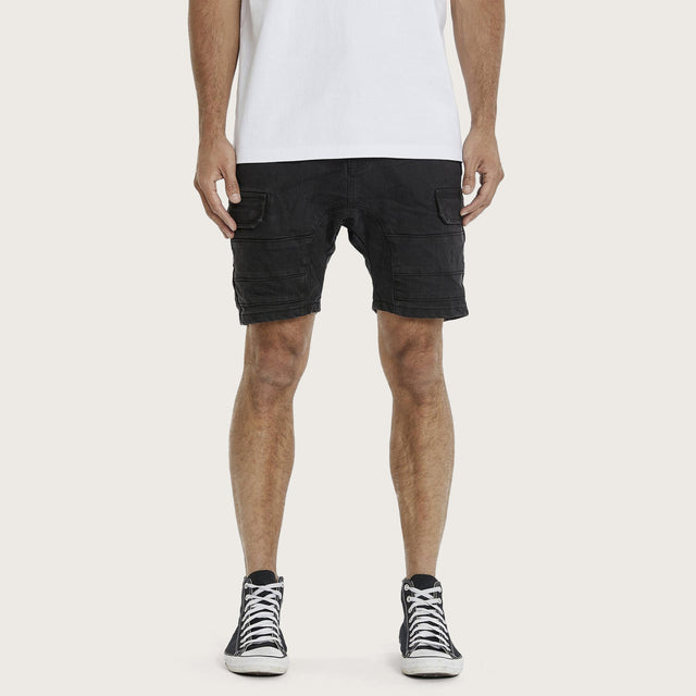 Salem Cargo Short Obsidian Black