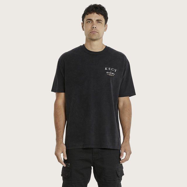 Suburban Gothic Heavy Box Fit T-Shirt Mineral Black