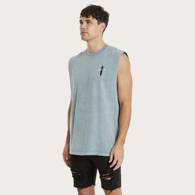 Sunset Relaxed Muscle Tee Pigment Lead