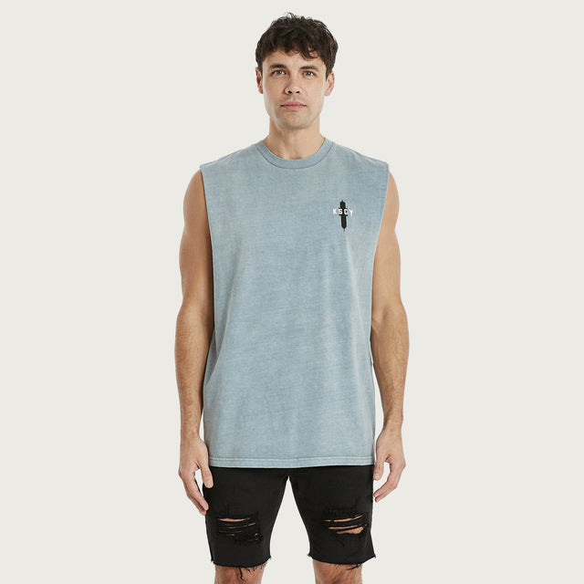Sunset Relaxed Muscle Tee Pigment Lead