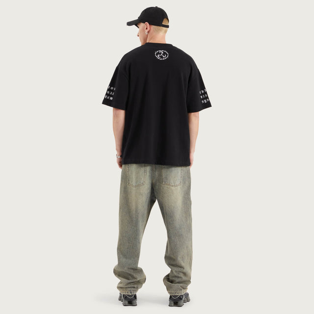 System Loopback Street Tee Jet Black