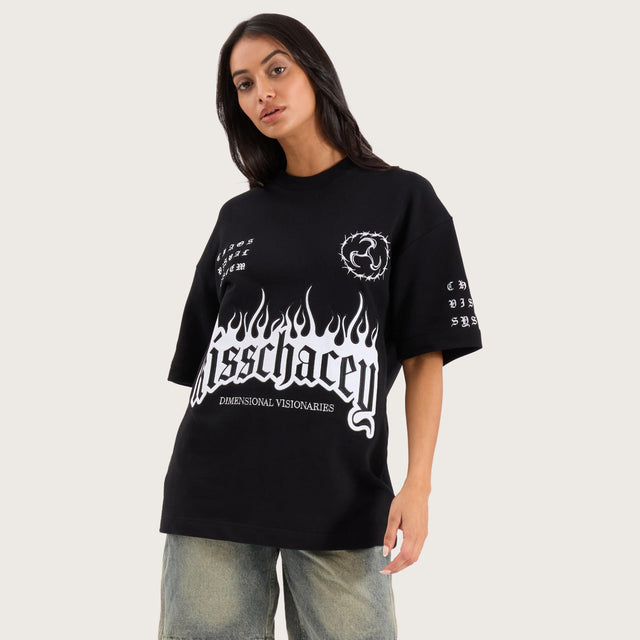 System Loopback Street Tee Jet Black