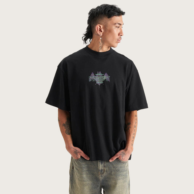 Techno Bat Street Fit T-Shirt Black