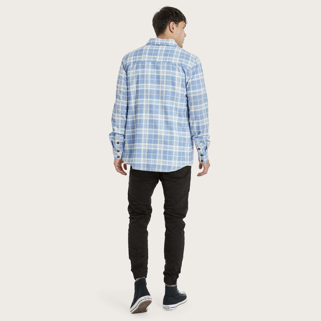 Trusted Casual Long Sleeve Shirt Blue/White Check