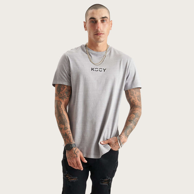 Tustin Dual Curved Tee Pigment Frost Grey