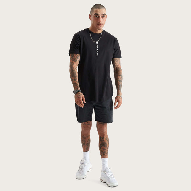 Vigour Dual Curved Tee Jet Black