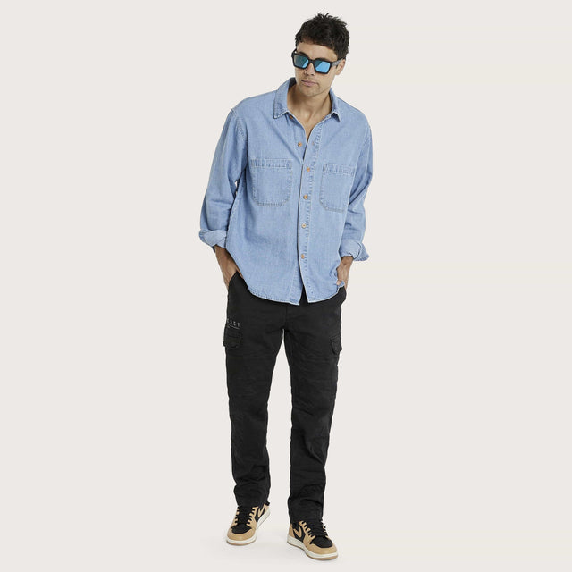 Wildfire Relaxed Overshirt Blue Sky